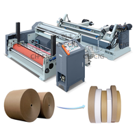 Coupeur de rouleau Jumbo à grande vitesse à des bobines de carton de petite largeur Machine de découpe de papier Kraft Machine de rembobinage