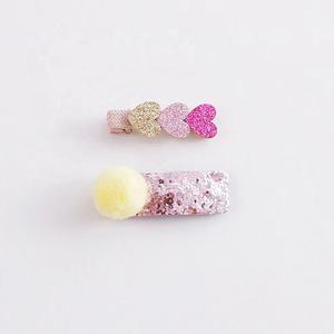 Nouvelles pinces à cheveux géométriques scintillantes pour filles et enfants, accessoires de cheveux pour fête, 2 pièces/ensemble - Product Image 1