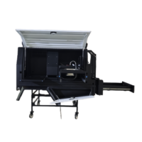 Caisse de camionnette personnalisée en aluminium pour Hilux Landcruiser 79, avec boîte à outils et kit de camping avec cuisine