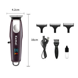 เครื่องตัดผมไฟฟ้าเคเมอิ KM-PG233 จอแสดงผล LCD กันน้ำ ชาร์จ USB สำหรับใช้ในบ้าน - Product Image 3