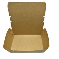 Hamburger jetable de qualité alimentaire à emporter emballage personnalisé boîte de Burger à clapet en papier kraft