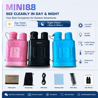 Binoculares de Visión Nocturna Digitales Mini88 2K, Alcance de 1312 pies en Oscuridad Total, Recargables para Observación de la Vida Silvestre