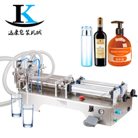 Machine de remplissage de bouteilles d'huile essentielle, Piston pneumatique à double tête de bureau, lotion liquide, prix de machine