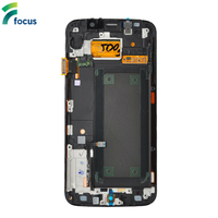 Qualité d'origine affichage s6 bord plus pour samsung s6 écran lcd et numériseur de remplacement pour galaxy s6 affichage