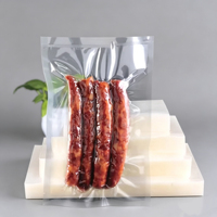 Sacs sous vide transparents imprimés en gravure double face, qualité alimentaire PA+PE, parois épaissies, résistants à la chaleur, pour emballage de pizzas, salades et gâteaux