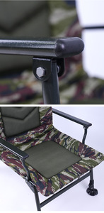 Silla de Pesca Plegable de Acero al Carbono LUHUAYU, Portátil, Reclinable, Reforzada y Engrosada para Pesca de Carpas - Product Image 5