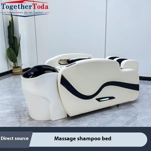Fauteuil de lavage électrique haut de gamme pour salons de coiffure, lit de spa à circulation d'eau, bac noir, chaises de barbier pour usage professionnel - Product Image 4