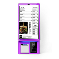Escáner de Códigos QR Crtly, Kiosco de Autoservicio de 21.5 Pulgadas, Pantalla Táctil Capacitiva de 10 Puntos, Kiosco POS con Sistema Operativo Windows/Android/Linux