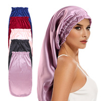 Nouveau bonnet de nuit en soie à volants de style européen et américain pour la beauté et les soins capillaires