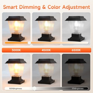 <span class=keywords><strong>Lampe</strong></span> solaire étanche pour <span class=keywords><strong>colonne</strong></span>, idéale pour la décoration de jardin et d'aménagement paysager, lampes solaires extérieures pour poteaux/lampadaires - Product Image 3