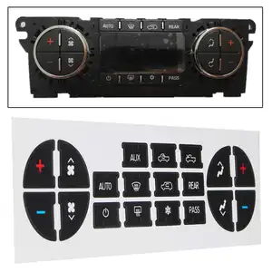 Etiqueta engomada de la reparación del botón del coche para Audi A4 B6 B7 Botón de control central AC CD Broadcast Audio Button Sticker