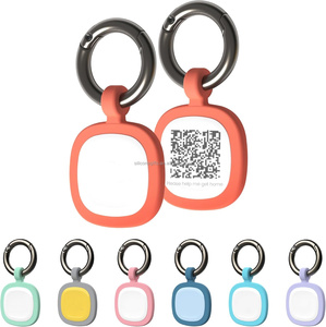 Plaque d'identification LED tendance pour animaux de compagnie, en silicone détachable, forme circulaire, lumineuse dans le noir, anti-perte, avec <span class=keywords><strong>code</strong></span> QR gravé pour chien et chat, 36 mm, logo personnalisé - Product Image 6