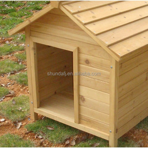 SHUNDA SDD005 Eco-Friendly Villa-Style Wooden Dog Kennel Waterproof Roof Horizontal <b>Sliding</b> Closure Easy Assembly - Product Image 5