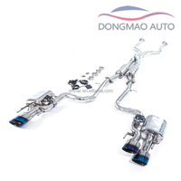 Convient au système d'échappement des Lexus RCF 5.0L 2020, section intermédiaire à arrière, double tambour, double valve [tuyau intermédiaire en Z avec tambour intermédiaire]