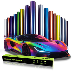 Высококачественная антицарапинная пленка для оклейки автомобилей, меняющая цвет, декоративная цветная пленка для полной оклейки кузова, цветная ТПУ пленка - Product Image 1