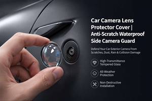 Protector de Lente de Cámara para Auto, Sin Burbujas, con Película Transparente de PC para la Lente Frontal de la Cámara de Tablero, Antiarañazos - Product Image 4