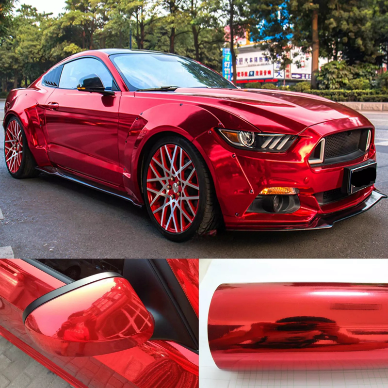 Chrome Mirror Red