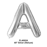 Ballons en feuille de lettres de 40 pouces, or et argent, écologiques et durables, pour les décorations de fête de remise de diplôme et de Pâques, vente en gros
