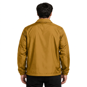 Veste Coach Vintage Homme Brodée Sur Mesure Coupe Ample Classique en Nylon Chemise-Veste Coupe Droite en Polyester Décontractée Printemps Séchage Rapide - Product Image 2