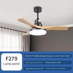Ventilador de Techo Moderno de 3 Aspas con Motor de CC, Control Remoto, Luz LED, Aspas con Aspecto de Madera ABS, Soporte Metálico, 6 Velocidades, Bajo Ruido para el Hogar - Product Image 6