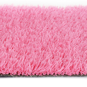 Bền màu hồng tổng hợp PE Turf cầu vồng đầy màu sắc cỏ nhân tạo Thảm <span class=keywords><strong>PP</strong></span> an toàn cuộn cho sân chơi ngoài trời Trường Mẫu Giáo - Product Image 3