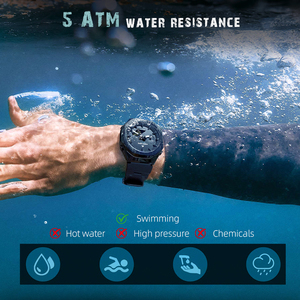 North EDGE ปรอทผู้ชายนาฬิกาจับเวลากันน้ำ50เมตรนาฬิกาโลกเวลา LED นาฬิกาข้อมือ reloj hombre สำหรับผู้ชาย - Product Image 3