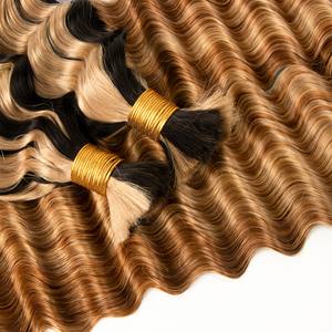 2025 Cabello humano crudo 100% sin procesar Fábrica a granel Venta al por mayor Sin trama Remy Cabello doble dibujado a granel - Product Image 3