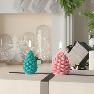 Moules en silicone <span class=keywords><strong>de</strong></span> Noël, moules en silicone pour bougies en forme d'arbre <span class=keywords><strong>de</strong></span> Noël et <span class=keywords><strong>de</strong></span> cône <span class=keywords><strong>de</strong></span> pin, moule en forme <span class=keywords><strong>de</strong></span> thème <span class=keywords><strong>de</strong></span> Noël pour l'artisanat <span class=keywords><strong>de</strong></span> bougies en cire DIY - Product Image 5