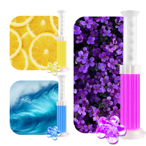 Nettoyant <span class=keywords><strong>WC</strong></span> automatique en gel OEM pour cuvettes de toilettes, désodorisant floral, éliminateur de calcaire et de taches, en seringue - Product Image 6