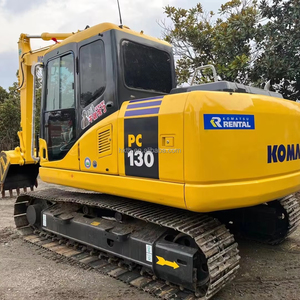 Excavatrice d'occasion Komatsu PC130, 13 tonnes, marque japonaise, d'occasion, en bon état, excavatrice moyenne d'origine PC110 - Product Image 1