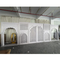 Toile de fond de mariage marocaine personnalisée, élégante et moderne, toile de fond de mariage musulmane