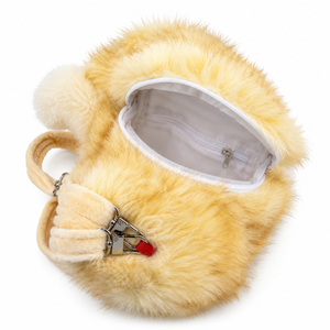 Sac à dos en peluche <span class=keywords><strong>Chow</strong></span> <span class=keywords><strong>Chow</strong></span>, sac animalier chiot avec fermeture éclair, rangement, bretelles réglables, poussoir pour faire jouer de la musique, cadeaux pour enfants, filles et fans de chiens - Product Image 4