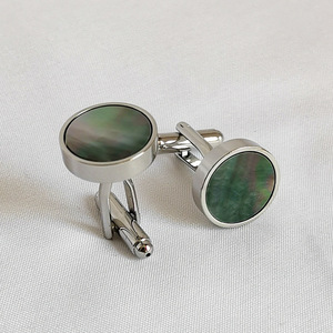 ZF Khuy Măng Sét Ngọc Trai Mẹ Sang Trọng Cho Nam Áo Quà Tặng Công Sở Tiệc Tùng Khuy Măng Sét Cho Áo Sơ Mi Pháp - Product Image 1