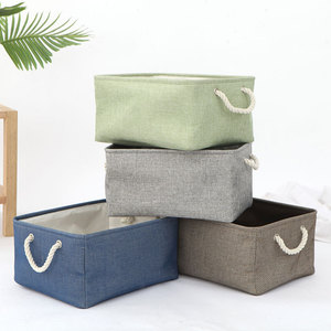 Cesta de almacenamiento plegable grande, cubos para ropa, juguetes, libros, organizador perfecto con asas, 3 paquetes - Product Image 3