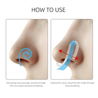 Clip nasal en gel de silicone pour le sommeil nocturne – Empêche la respiration buccale et le ronflement – S'extense et repose en position rétrécie pour maintenir la bouche fermée
