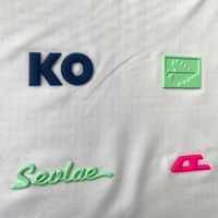 Autocollant de transfert de chaleur personnalisé en silicone TPU surélevé 3D étiquettes de vêtements lavables thermocollantes pour vêtements chapeaux sacs