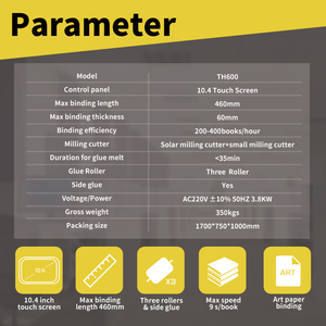Cuốn sách keo chất kết dính máy, A3 tự động hoàn hảo ràng buộc với nóng chảy keo cho mạnh mẽ và bền RÀNG BUỘC - Product Image 5