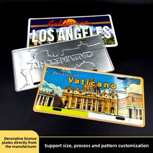 Plaque d'immatriculation en aluminium personnalisée pour la publicité et la décoration, style industriel, plaque d'immatriculation personnalisée de style américain - Product Image 2