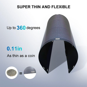 Kit de <span class=keywords><strong>panneau</strong></span> <span class=keywords><strong>solaire</strong></span> mono flexible ETFE ultra léger et enroulable, <span class=keywords><strong>100</strong></span> <span class=keywords><strong>watts</strong></span>, 12 volts, <span class=keywords><strong>pour</strong></span> toit de <span class=keywords><strong>camping</strong></span>-<span class=keywords><strong>car</strong></span> - Product Image 2