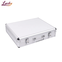 Boîte à outils rigide de haute qualité en aluminium, avec mousse personnalisée à l'intérieur, pour équipement électronique, vente en gros par Silver Factory