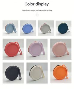 High Quality Custom Logo Candy Pattern Silicone Coin Purse With <b>Wrist</b> <b>Strap</b> and Zipper Waterproof & Eco-Friendly Cosmetic Bag - Product Image 5