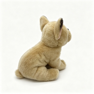 Peluche réaliste Bouledogue Français Crème, Jouet en Peluche Chien Réaliste, Animal en Peluche Doux et Moelleux, Poupée de Compagnie, Cadeau pour Décoration, Vente en Gros, Logo Personnalisé - Product Image 3