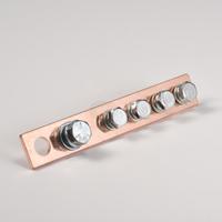 Barre omnibus en cuivre pour connexion neutre Earth Link, épaisseur 2mm 3mm 4mm, avec vis