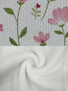 <span class=keywords><strong>Gilet</strong></span> in Maglia Senza Maniche da <span class=keywords><strong>Donna</strong></span> con Collo Rotondo, Stampa Integrale a Trasferimento Termico di Fiori Rosa e Foglie Verdi, <span class=keywords><strong>Gilet</strong></span> Casual Quotidiano - Product Image 5
