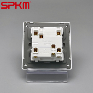 Interrupteurs et prises électriques muraux de haute qualité, couleur blanche, série SPKM A2, norme britannique, modernes, sûrs et durables, pour la maison - Product Image 6