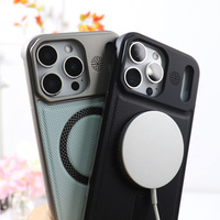Étui de téléphone portable magnétique en cuir rigide de haute qualité pour iPhone 17 Pro Max 16 14 15 Plus, compatible avec la charge sans fil