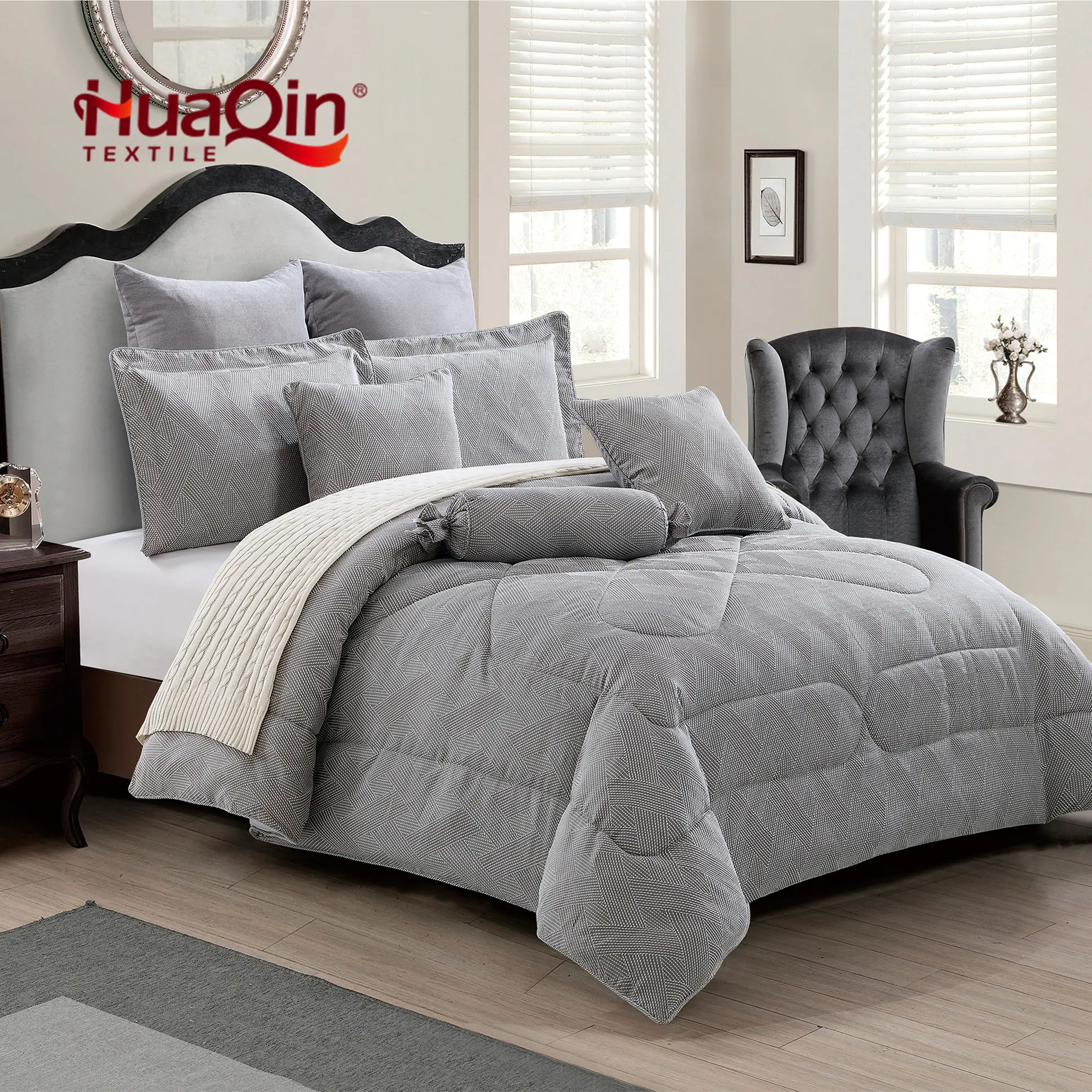 European Style Polyester Bed Sheets Duvet Quilt Comforter Set King Size Luxury Bedding Sets