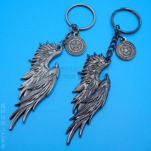 Porte-clés en métal 3D personnalisé avec motif anime en relief, alliage de zinc, design rétro, cadeau - Product Image 3