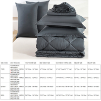 Premium 7-teiliges Bettwäsche set Matratze Topper Tröster Kissen bezüge Flach betttuch Alle gefüllten haltbaren Polyester für bequeme Entspannung