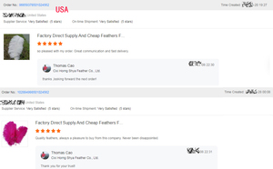 Đảng lớn DIY Craft đen trắng hồng tím drabs trang trí chùm lông đà điểu cho lễ hội trang phục trang trí đám cưới - Product Image 5